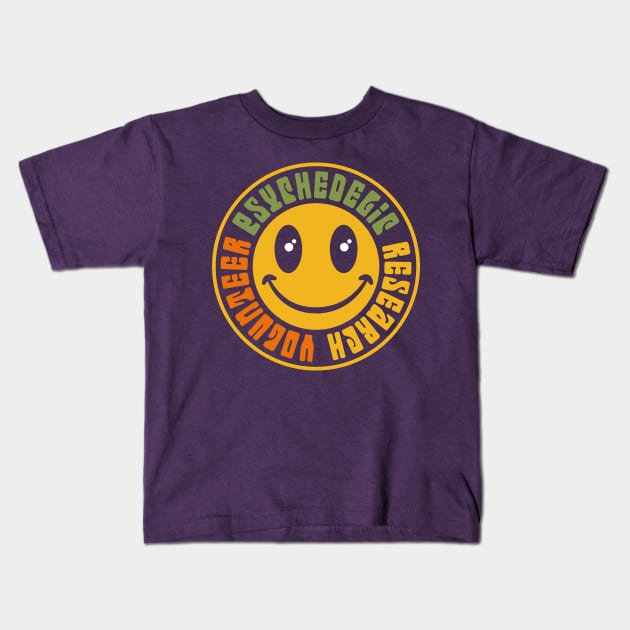 Psychedelic Research Volunteer Kids T-Shirt by imotvoksim